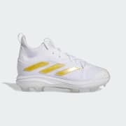adidas Adizero Afterburner 9 NWV TPU Cleats Kids White Kids