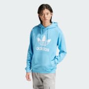 Adidas cropped trefoil hoodie best sale