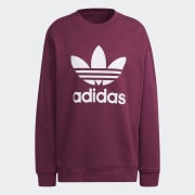 Adidas burgundy deals crew neck