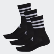 WeiBe und schwarze 3 Streifen Cushioned Crew Socken 3 Paar adidas Deutschland