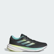Adidas Supernova Stride Running Shoes Men Core Black Pulse Lime Flash Aqua 10