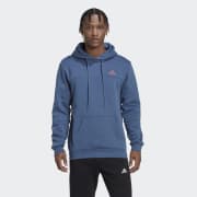 adidas Stadium Fleece Badge of Sport Hoodie - Blue | Men's 