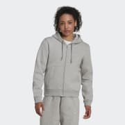 adidas ALL SZN Fleece Full-Zip Hoodie - Grey | Women's Lifestyle | adidas US