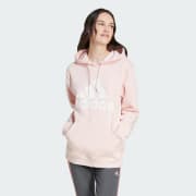 Adidas originals super fleece hoodie pink clearance
