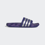 Navy blue top adidas slides