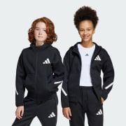 adidas Z.N.E. Full-Zip Hooded Track Jacket Kids - Grey | adidas UK