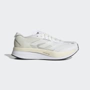adidas Adizero Boston 11 Running Shoes - White | Men's Running 