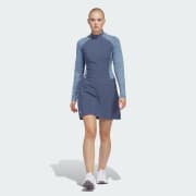 adidas Ultimate365 Long Sleeve Dress - Blue | Women's Golf | adidas US