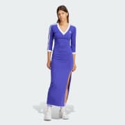 adidas Adicolor Classics 3-Stripes Maxi Dress - Purple | Women\'s Lifestyle  | adidas US