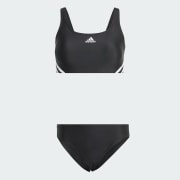 Adidas black core essential swimsuit hot sale