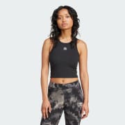 Adidas Essentials Ribbed Tank Top Women Black L
