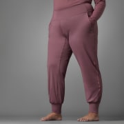 adidas Authentic Balance Yoga Pants (Plus Size) - Burgundy, Women's Yoga
