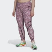 adidas Plus Size Training Tights Printed HI6047, Green/Clear Onix