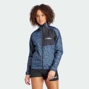 adidas Terrex Trail Running Wind Jacket Blue Free Delivery adidas UK