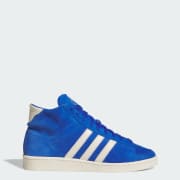 Adidas blue high top shoes online