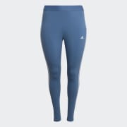 Navy blue 3 outlet stripe adidas leggings