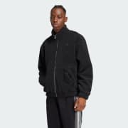 adidas Premium Essentials Polar Fleece Full Zip Sweatshirt Black adidas UK