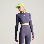 Purple adidas crop top clearance