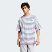 adidas Playera 80s Holgada a Rayas Violeta adidas Mexico