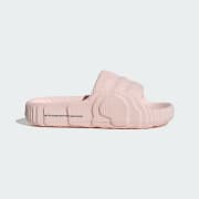 Adidas baby pink slides hotsell