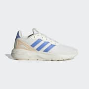 Adidas cloudfoam blue and orange hot sale