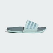 Adidas mint green slides deals