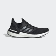 Ultra boost 20 core black  silver metallic  cloud shop white