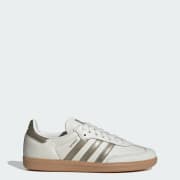 Adidas samba white gold sales