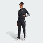 Adidas trainingsanzug schwarz mit grünen streifen clearance