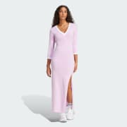 adidas Adicolor Classics 3-Stripes Maxi Dress - Purple | Free Shipping with  adiClub | adidas US