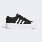 White adidas Nizza Platform Shoes, FV5322