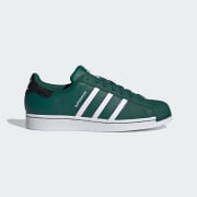 adidas originals superstar white collegiate green