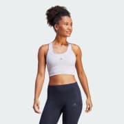 adidas Running pocket high-support sports bra in black