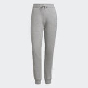  adidas Women's Essentials 3-Stripes Fleece Pants