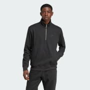 adidas Trefoil Essentials Waffle 1 2 Zip Sweatshirt Blau adidas Deutschland