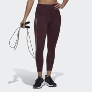 Buy Adidas women sports fit printed training leggings red Online