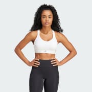 adidas Collective Power Fastimpact Luxe High-Support Bra - White