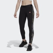 adidas Women's Designed Climalite 3-Stripes Leggings Black & Carbon XS-L