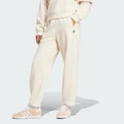 Adidas Essentials Fleece Loose Joggers Women Wonder White L