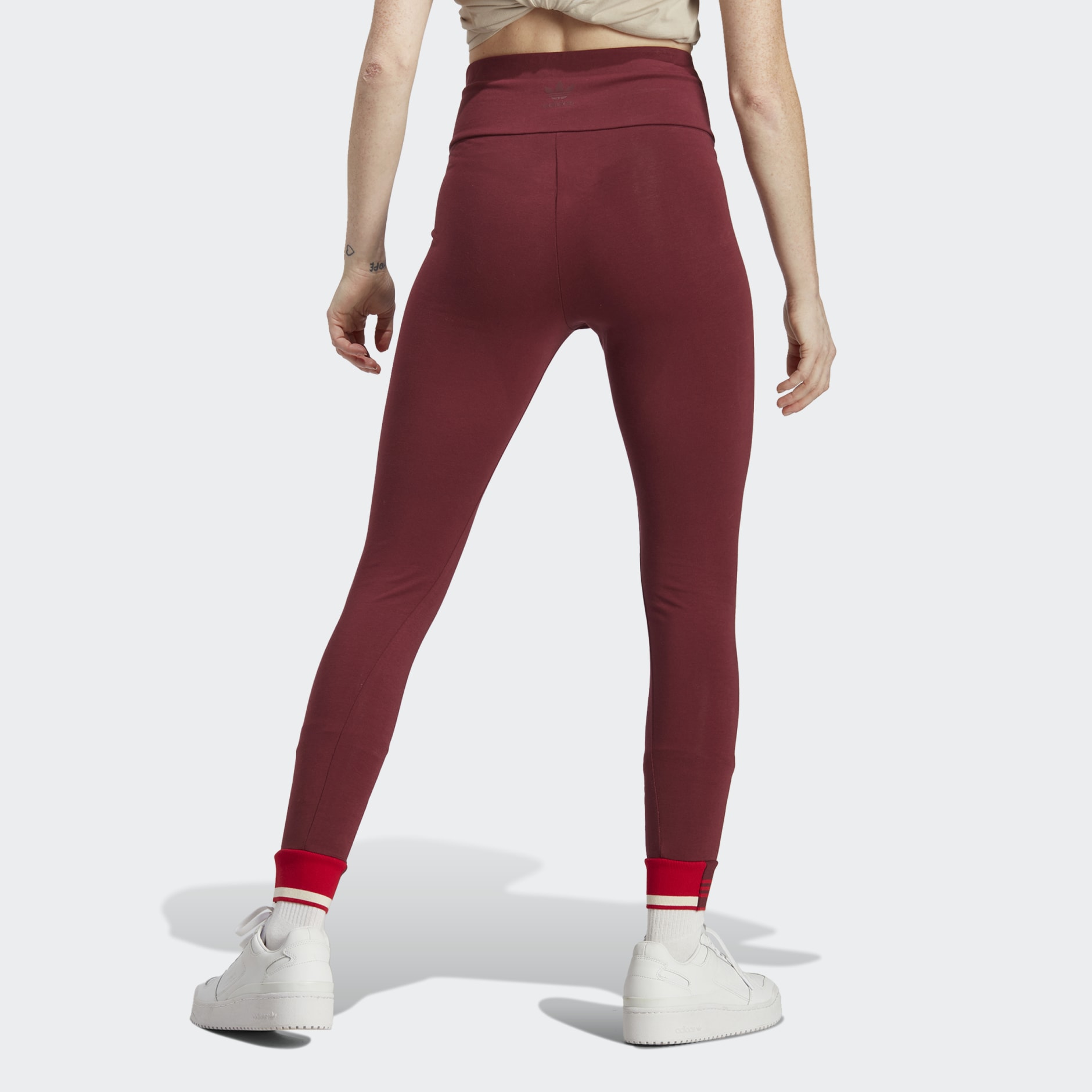 Burgundy adidas leggings on sale womens