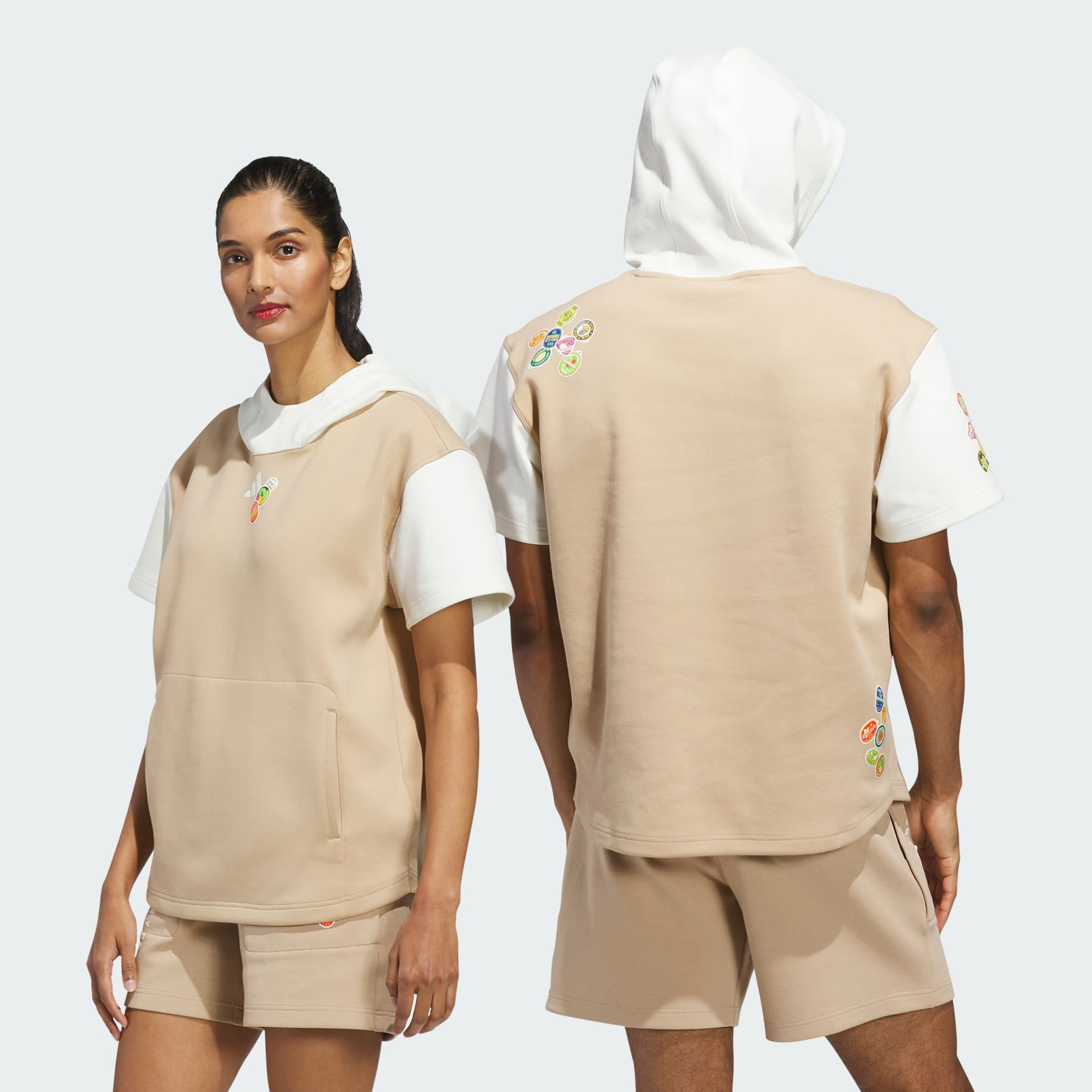 Hanorac cu m&acirc;necă scurtă cu tematică de Luna Națională a Patrimoniului Hispanic (unisex)