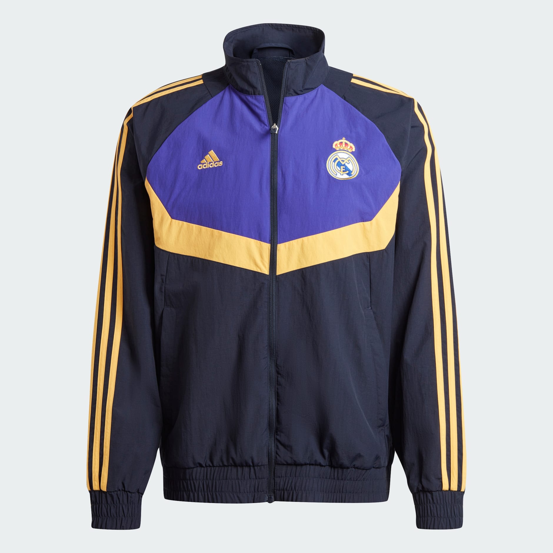 Men's Clothing - Real Madrid Woven Track Top - Blue | adidas Oman