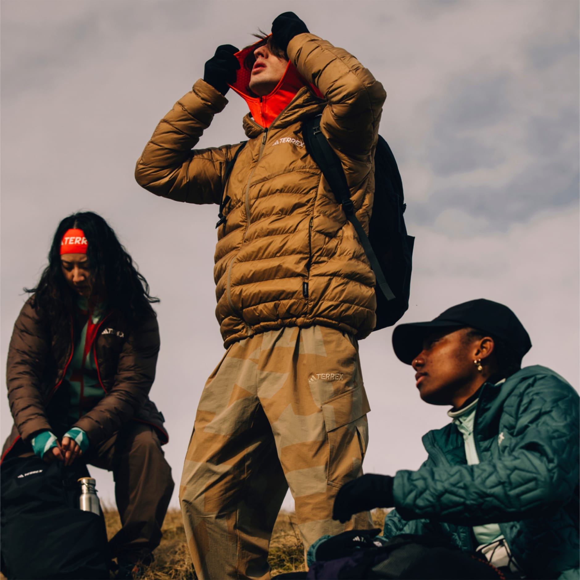 Jachetă cu puf și glugă Terrex Xperior CLIMAWARM+