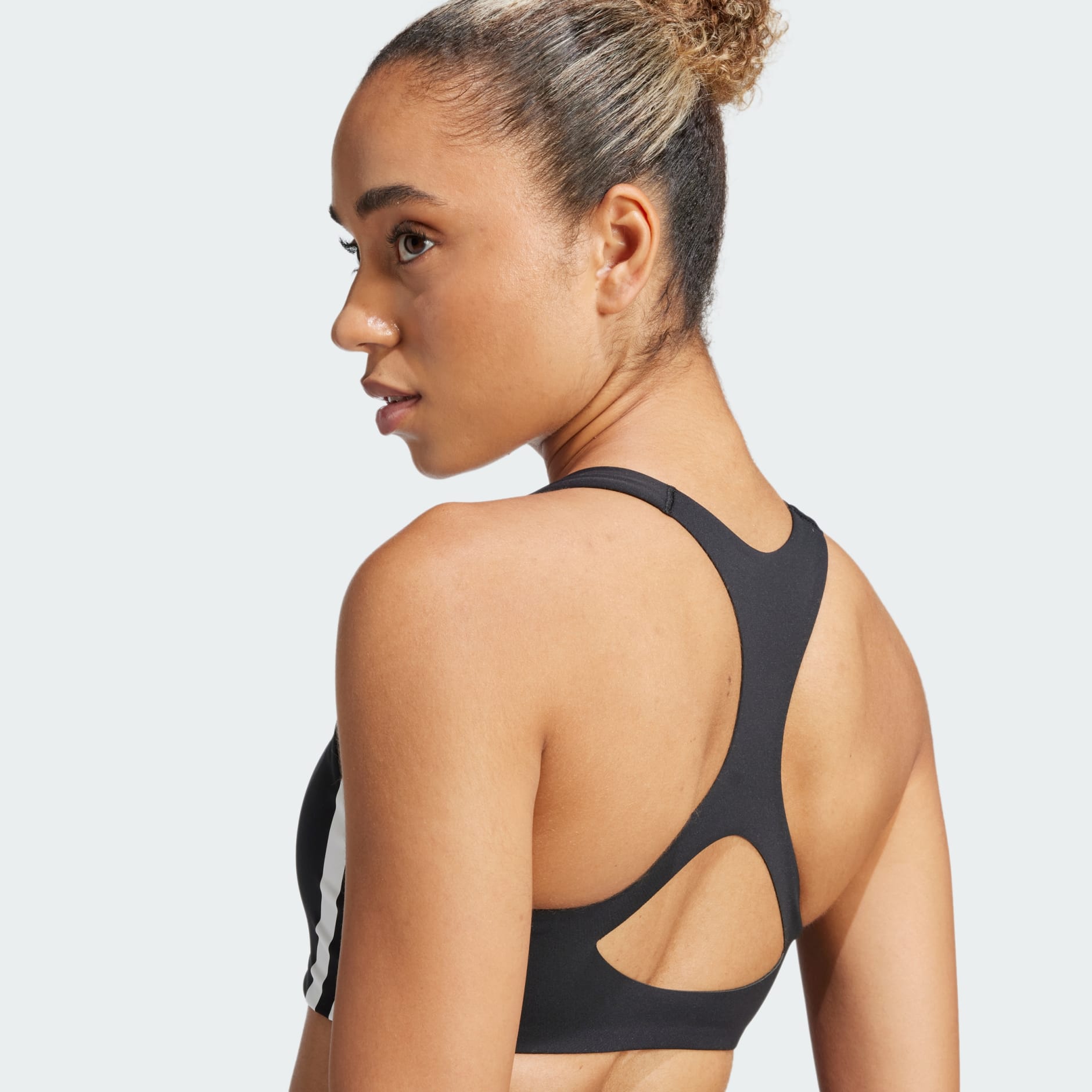 Powerreact Train Medium-Support 3-Stripes Bra