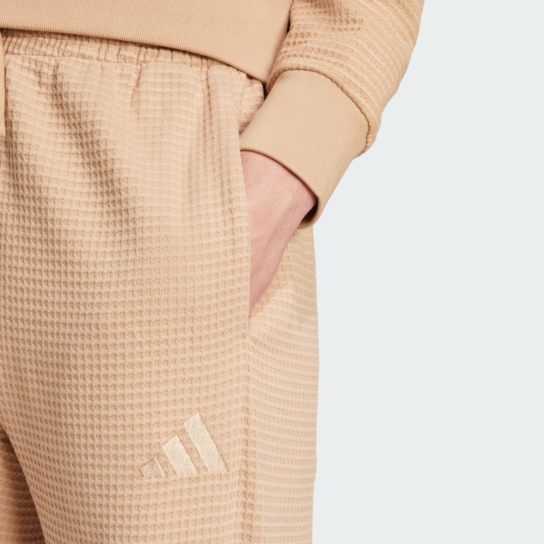 ALL SZN Waffle Knit Open Hem Pants