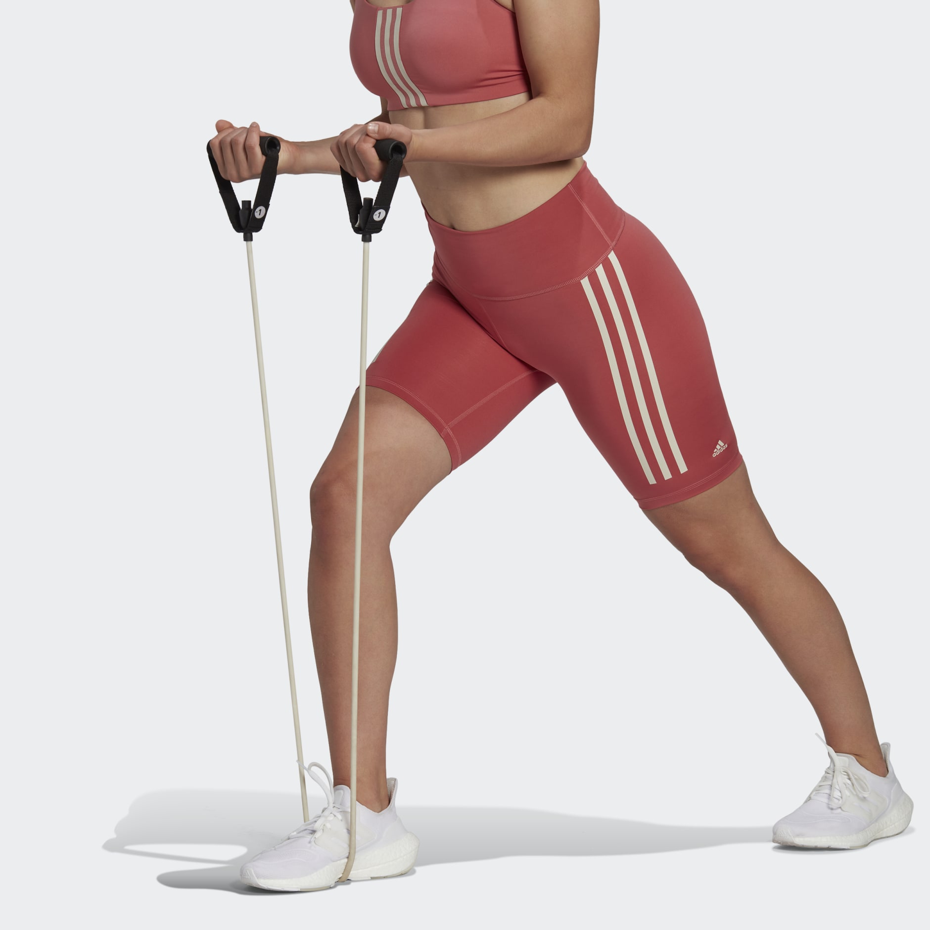 Optime Trainicons 3-Stripes Bike Short Leggings