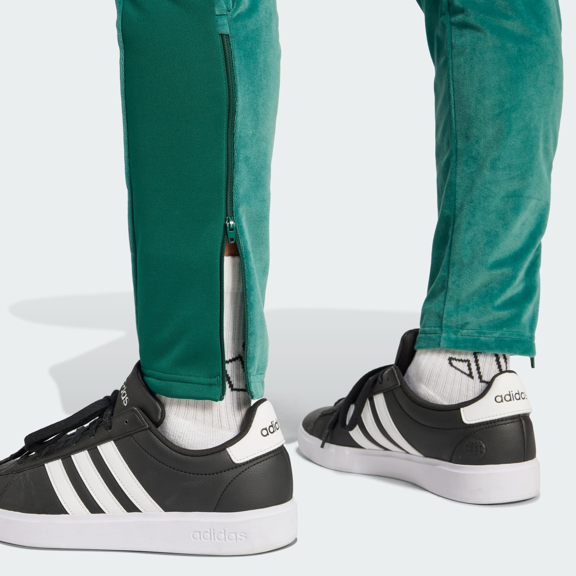 Adidas velour pants mens on sale