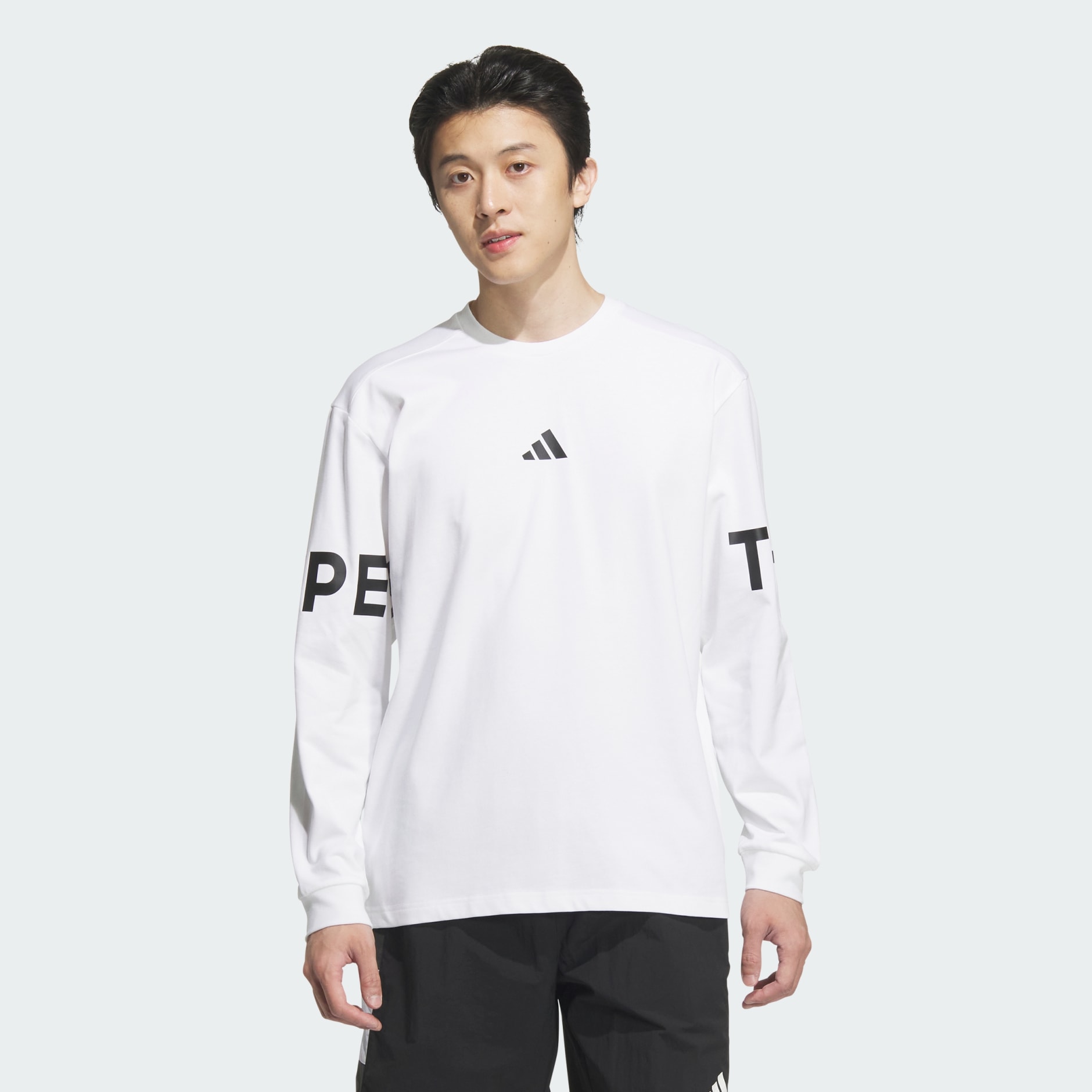 Wording Pack Loose Fit Heavy Single Jersey Long Sleeve Tee