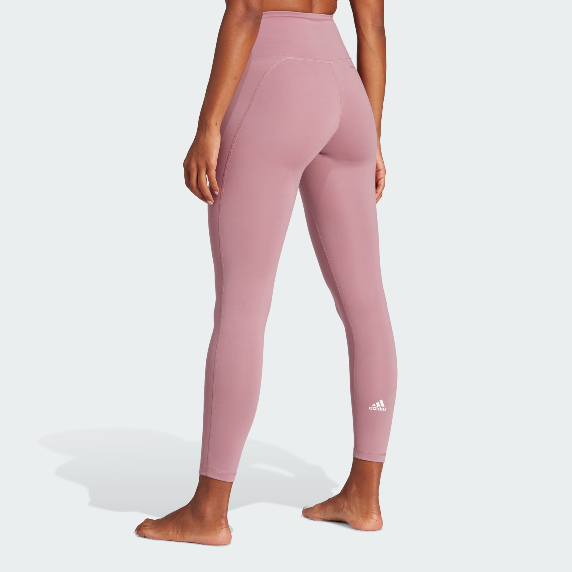 Clothing Yoga Essentials High Waisted Leggings Pink adidas South Africa