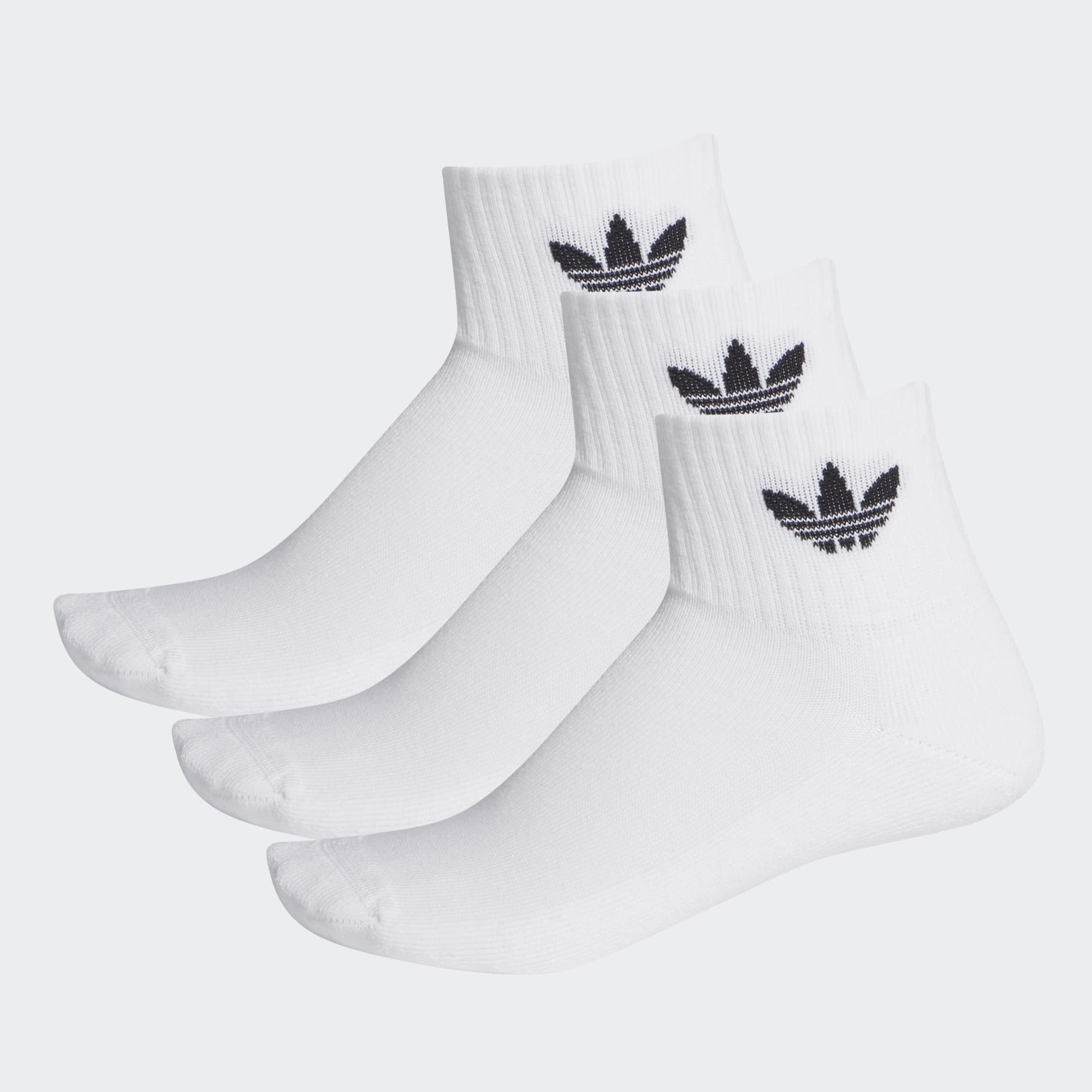 Originals Accessories - Mid Crew Socks 3 Pairs - White